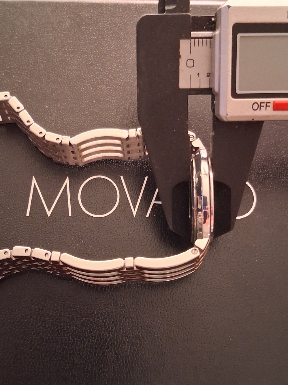 Movado Watch Two-Tone Dress Watch - Black Dial $1295 - Picture 16 of 16